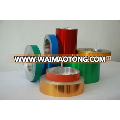 Colored coating aluminum foil for container